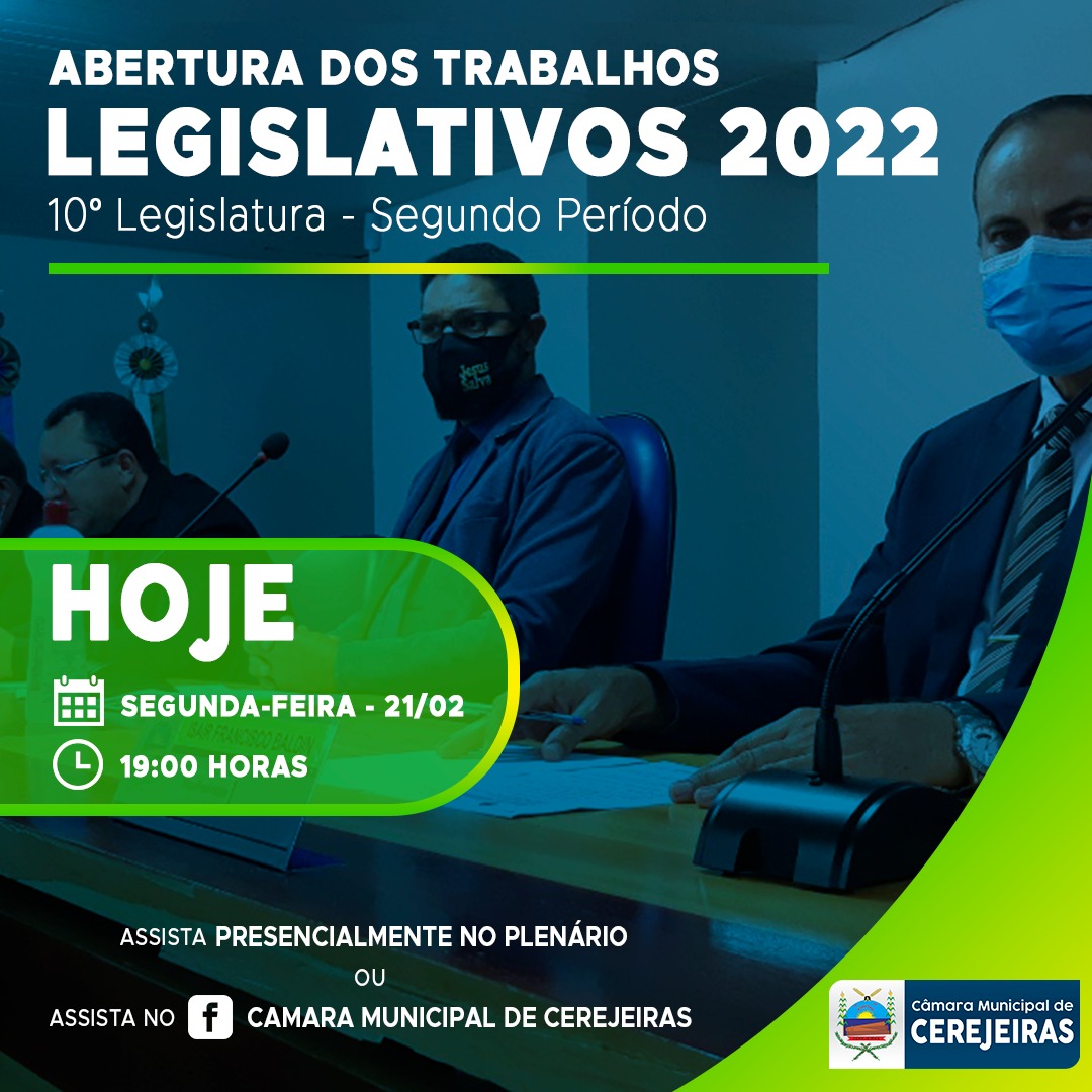 Abertura dos trabalhos legislativos de 2022