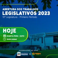 Abertura dos Trabalhos Legislativos de 2023 