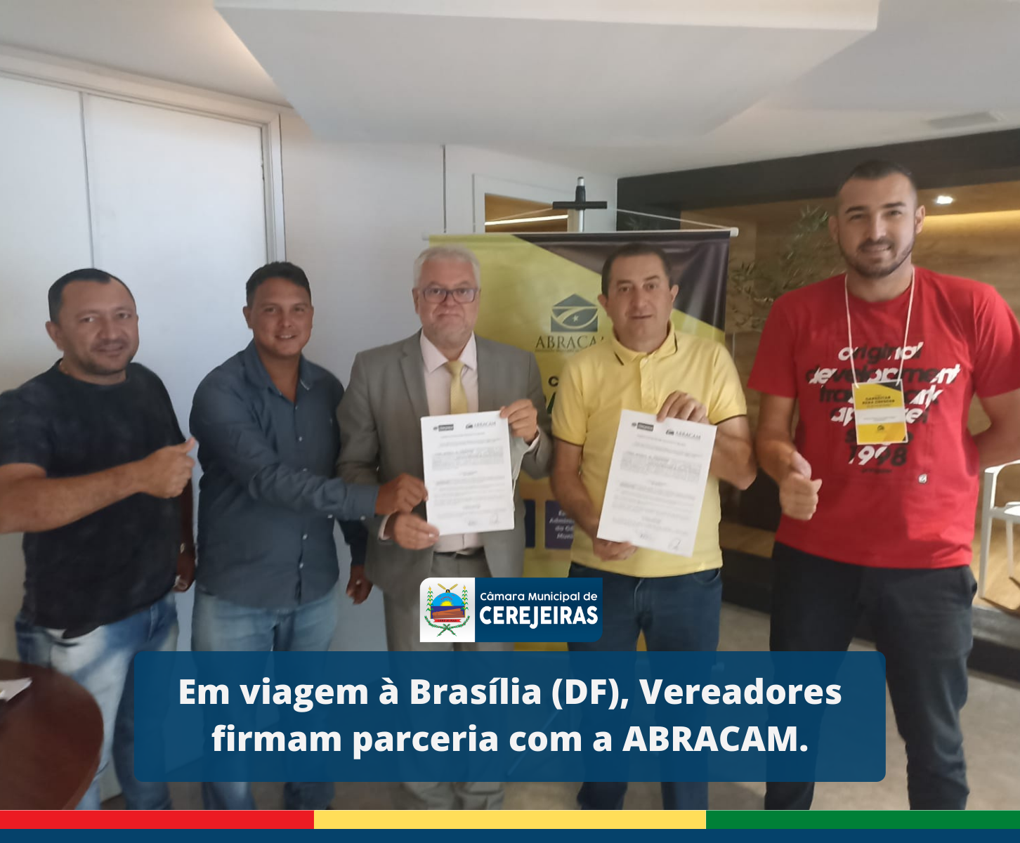 Em viagem à Brasília (DF), Vereadores firmam parceria com ABRACAM