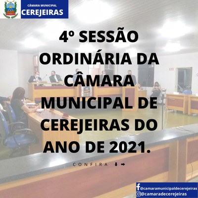 4° Sessão Ordinária/ 08-03-2021