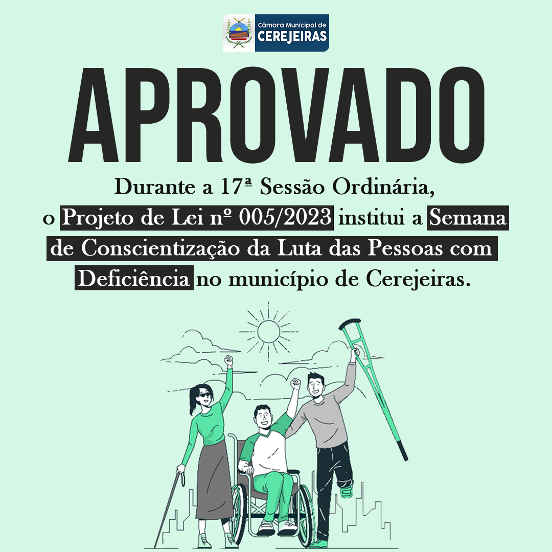 Semana de Conscientização da Luta das Pessoas com Deficiência