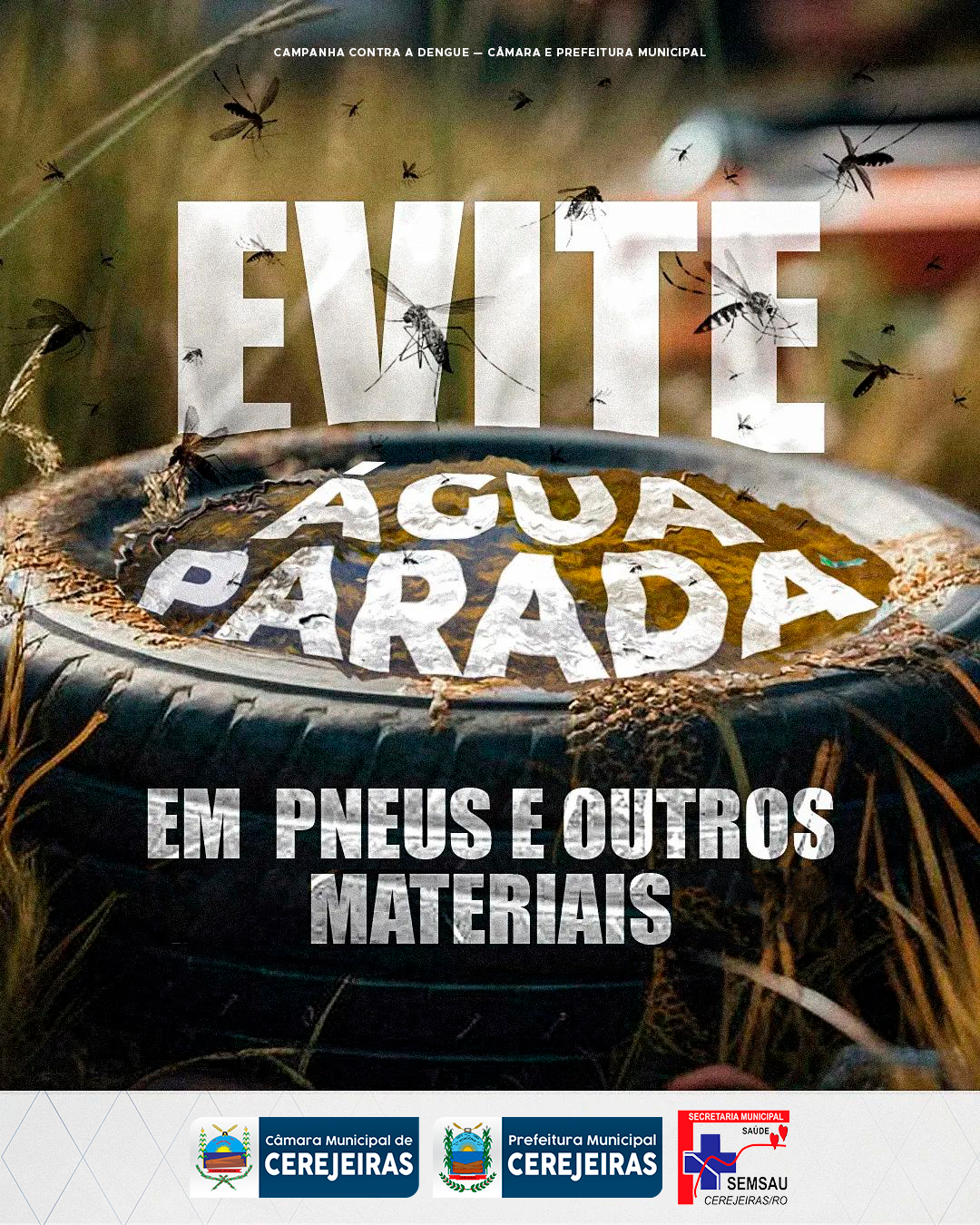 Evite água parada!