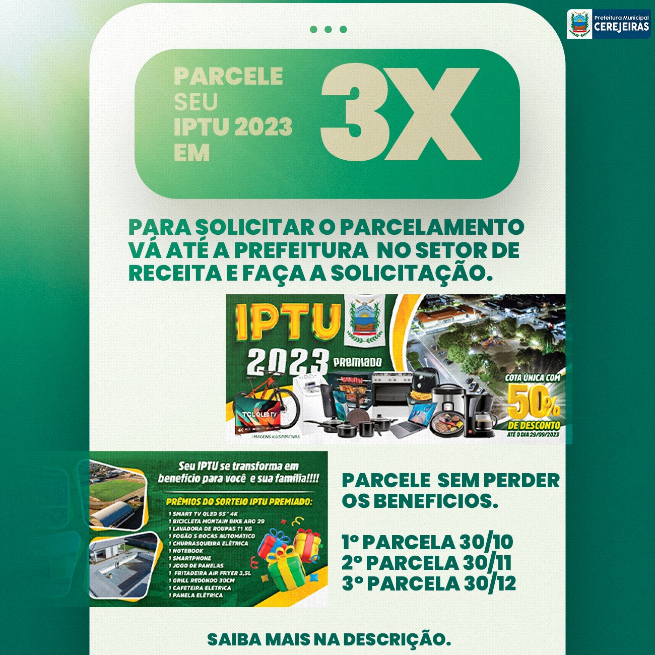 O IPTU 2023 chegou!