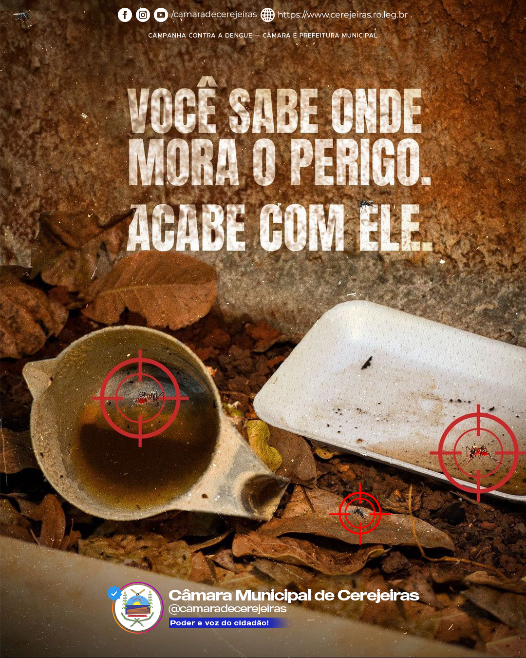 Você sabe aonde mora o perigo.